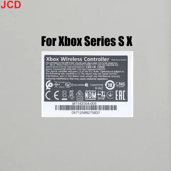 New Xbox One 360 Controller Extra Sticker Back Label Skin Replacement, for Microsoft Xbox One S Elite 1 & 2 Series X / S Wireless Controllers, Refurbished Self-adhesive Stickers Bottom Labels with Barcode Accessories - Image 4