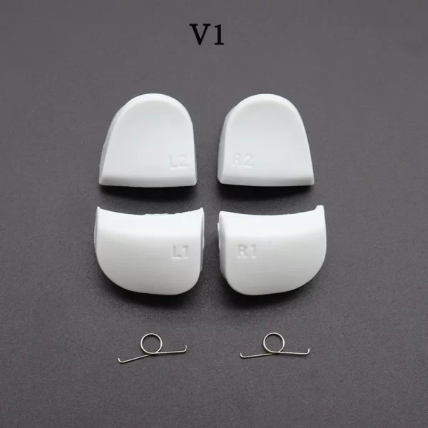 New PS5 V1 V2 V3 Controller Trigger Buttons + Spring Set Black / White Replacement, for Sony PlayStation 5 BDM-010 BDM-020 BDM-030 Dualsense Controllers, Extra Left & Right Shoulder Key Buttons / Springs Accessories - Image 2