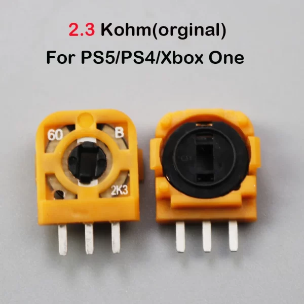 New PS5 PS4 Controller Trimmer Potentiometer Micro Switch Motion Sensor Replacement, for Sony PlayStation 4 5 Xbox One Wireless Controllers, 2.3K 10K Oms Yellow Green Black JoyStick Axis Resistors Trim Pots Repair Spare Parts - Image 3