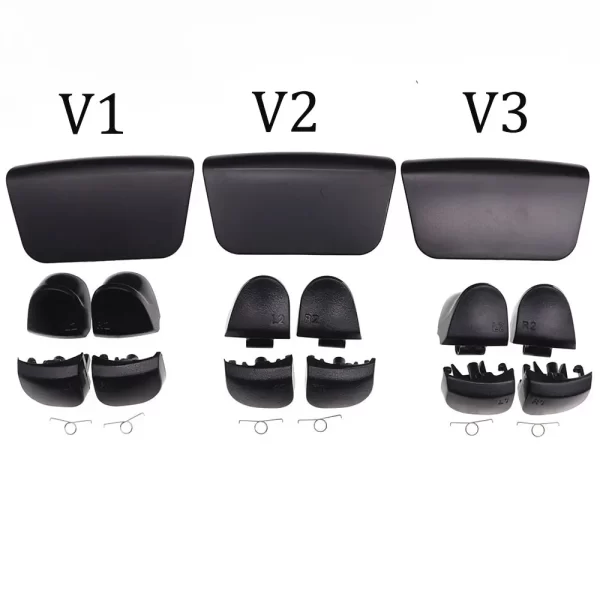 PS5 Controller V1 V2 V3 Replacement TouchPad / Trigger / ThumbSticks / D-Pad Direction / Logo / Funtion Buttons, for Sony PlayStation 5 DualSense Controllers BDM-010 020 030, Black L1 R1 L2 R2 Key Touch Panel Kits Accessories - Image 2