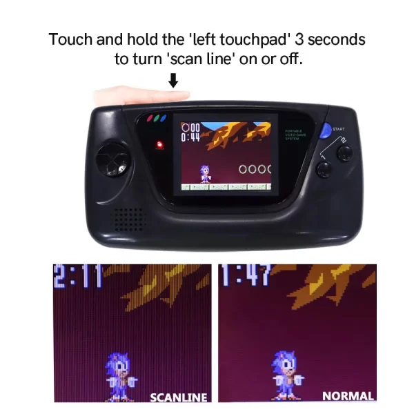 Sega Game Gear Backlight Screen LCD Mod Kit Touch Version Module Replacement, GG High-Brightness 3.5-inch 320x240 Dot by Dot Full-Screen Display Glass Screen Lens Easy Install Spare Parts Accessories - Image 3