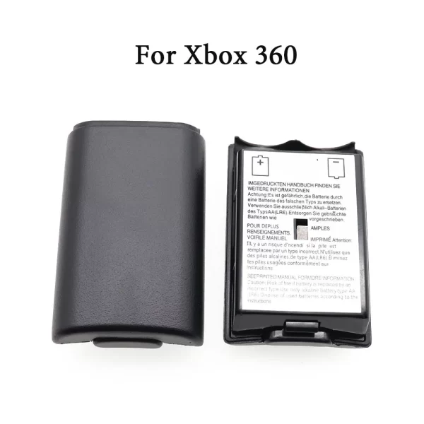 New PS5 Xbox Series Battery Cover Back Door Lid Black / White Replacement, for Sony PlayStation 5 Portable 1000 2000 3000 Xbox 360 One X/S Nintendo 64 Wii Controllers, Plastic Rear Case Shell Spare Parts Accessories - Image 2
