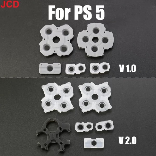 Original New PS5 V1 V2 V3 V4 Controller D-Pad Rubber Pads L2 R2 Buttons Conductive Silicone Membranes Full Set Replacement, for Sony PlayStation 4 JDS JDM 001 010 030 040 050 055 BDM-010 020 030 Controllers Spare Parts Accessories - Image 6
