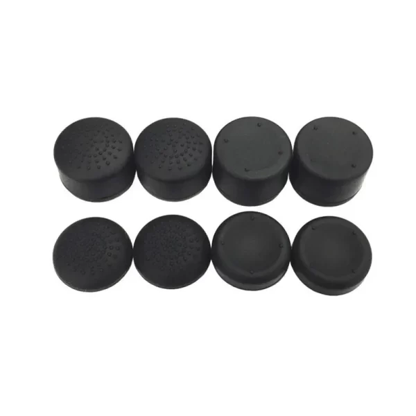 PS5 PS4 Controller High Thumb Stick Grips Silicone JoyStick Caps 8 PCS Set, for Sony PlayStation 5 4 Nintendo Switch Pro Xbox One S Controllers, New Black Nonslip Heightened Rubber ThumbStick Covers Accessories - Image 4