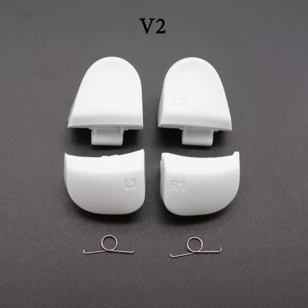 New PS5 V1 V2 V3 Controller Trigger Buttons + Spring Set Black / White Replacement, for Sony PlayStation 5 BDM-010 BDM-020 BDM-030 Dualsense Controllers, Extra Left & Right Shoulder Key Buttons / Springs Accessories - Image 3