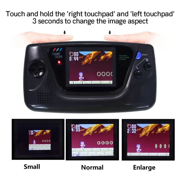 Sega Game Gear Backlight Screen LCD Mod Kit Touch Version Module Replacement, GG High-Brightness 3.5-inch 320x240 Dot by Dot Full-Screen Display Glass Screen Lens Easy Install Spare Parts Accessories - Image 2