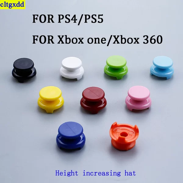 PS5 PS4 Controller Height-increasing Thumb Stick Grips Joystick Protective Cover Pack 2, for Sony PlayStation 3 4 5 P5 PS4 PS3 Xbox One S Series X / S Controllers, NonSlip Heightened Silicone ThumbStick Caps Multi-Color Accessories