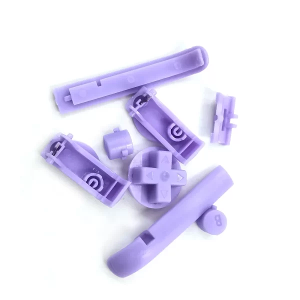 New GBA Extra Buttons 8 PCS Full Set Multi Colors Replacement, for Nintendo Gameboy Advance Handheld Game Console Original / Modded, DIY A B L R D-Pad Power Switch On / Off Plastic Key Button Spare Parts Accessories - Image 2