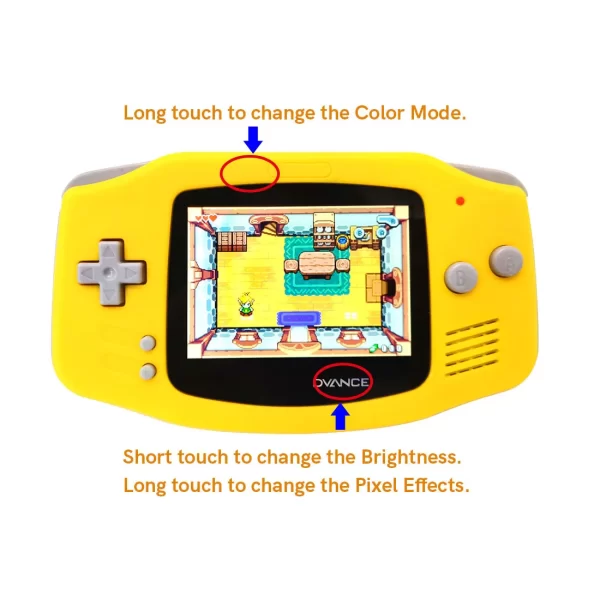 GBA IPS Retro Pixel LCD 3.0 Inch Drop In Screen with Backlit Mod Kit, Gameboy Advance High-Brightness 720x480 Display 9 Pixels to 1, Compatible 32pin & 40pin with Housing Case Set + Glass Screen Lens No Need to Cut Shell Accessories - Image 5