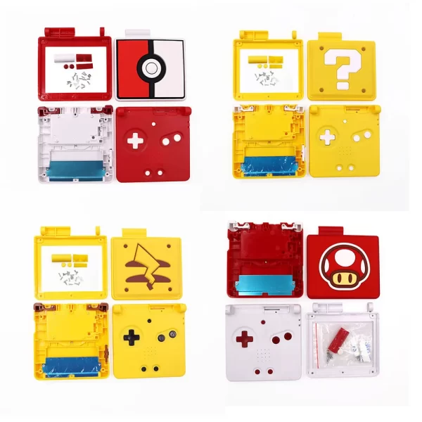 GBA SP V5 IPS LCD Mod Kit 3.0 Inch Drop in HD Pre-Laminated Backlight Screen Replacement, Gamboy Advance SP High Brightness 720x480 Display Retro Pixel Desaturation OSD Menu with Custom Housing Case Full Set Accessories - Image 3