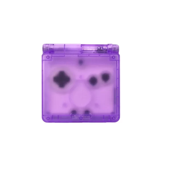 Multi-Color Transparent GBA SP Housing Shell Case Replacement, for Nintendo Gameboy Advance SP AGS 001 010 Original Console, High Quality Clear Outer Covers with Plastic Screen Lens, Screws, Buttons, Rubber Pads, Label Full Set - Image 6