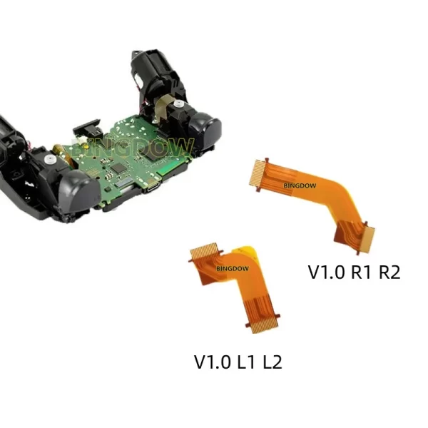 New PS5 Controller V1 V2 V3 V4 Trigger Ribbon L1 L2 R1 R2 Cable Replacement, for PlayStation 5 PS5 DualSense Controllers, Left Right Shoulder Motor Connect to Button Board Flex Cables 1 Set Spare Parts Accessories - Image 3