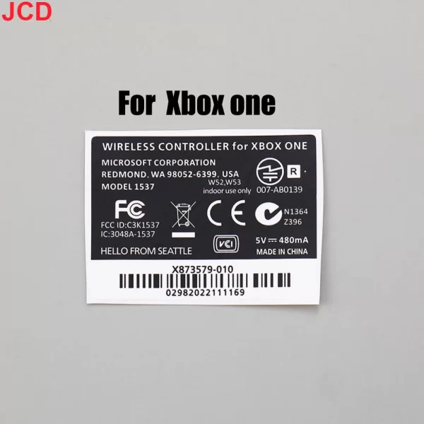 New Xbox One 360 Controller Extra Sticker Back Label Skin Replacement, for Microsoft Xbox One S Elite 1 & 2 Series X / S Wireless Controllers, Refurbished Self-adhesive Stickers Bottom Labels with Barcode Accessories - Image 6