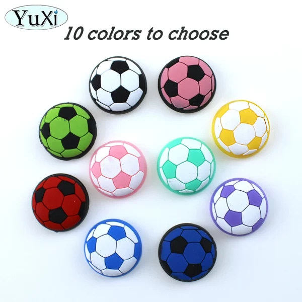 New Xbox One 360 Series Controller Nonslip Silicone Thumb Stick Grips Football Style, for Sony PlayStation 3 4 5 P5 PS4 PS3 Xbox One S Series X / S Controllers, Colorful Soft Rubber ThumbStick Protective Cover Accessories - Image 3