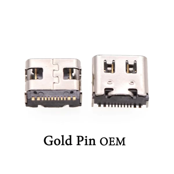 New Original PS5 Controller USB-C Charging Port Charge Socket Replacement, for Sony PlayStation 5 DualSense Wireless Controllers V1 V2 V3, Gold / Silver Pin Type-C Charger Connector Interface Jack Repair Spare Parts Accessories - Image 2