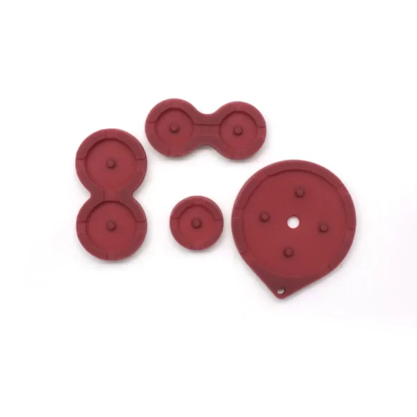 New GBA SP Buttons Conductive Rubber Pads Silicone Membranes Replacement, for Nintendo Gameboy Advance SP Original / Refurbished / Modded Console, Multi-Color Silicon A B D-Pad Keypad Conducting Mat Spare Parts Accessories - Image 2