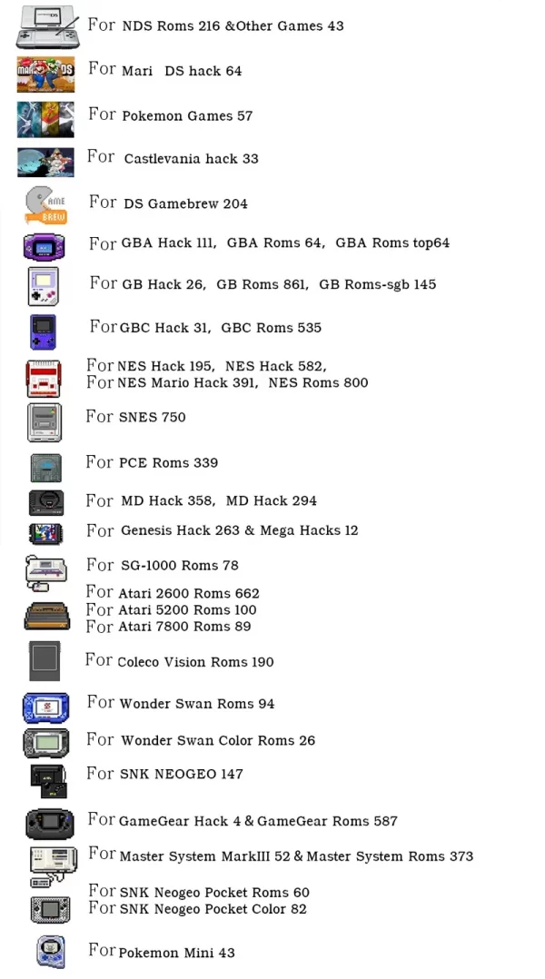 7800 In 1 64GB DS NDS 3DS Game Cartridge Combined Card, English Ultimate Retro Games Collection Pack, Customized DSTWO EOS MINI OS WOOD V2.4, for Nintendo DS DSi NDSi New 3DS 2DS 3DS XL LL Dual Screen Handheld Console - Image 5