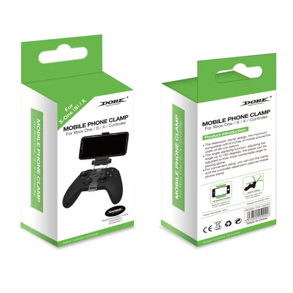 Xbox One S X Elite Controller Phone Holder Clamp iPhone 15 16 Pro Max Mount, for Xbox One Slim S/X Series 2 Wirless Controllers, 2-in-1 Foldable Adjustable Mobile Phones Clip Stand Bracket New - Image 6