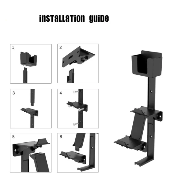Xbox One PS5 PS4 Wall Mount Controller Headset Holder Storage Stand, for PlayStation 5 4 3 Xbox Series X/S Nintendo Switch Wireless Controllers / Remote / Headphone, Multi-purpose Hanger Bracket - Image 4