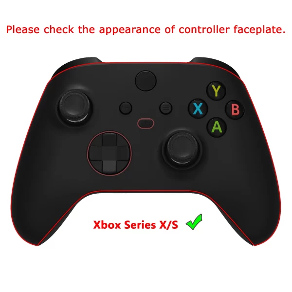 Amazing Xbox Series X S Controller Front Cover Shell Custom Top Faceplate Replacement, for Xbox Core X/S Wireless Controllers, Horror Game / Movie Theme Housing Covers Plates + Open Tool + Screws - Image 2