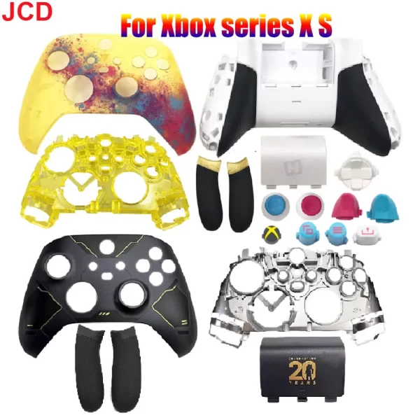 Xbox Series X / S Controllers Extra Housing Case Cover Plates Shells Replacement Forza Horizon 5 Limited Edition, DIY Front Faceplate / Back Cover / Buttons Set / Hand Grips Full Set Accessories
