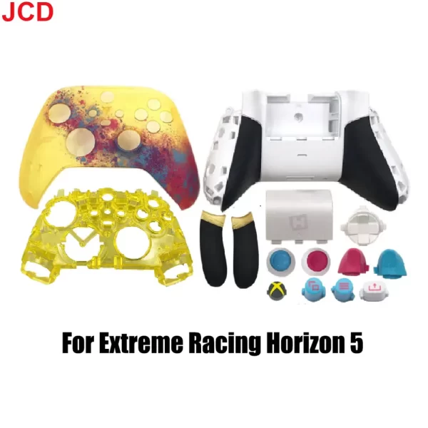 Xbox Series X / S Controllers Extra Housing Case Cover Plates Shells Replacement Forza Horizon 5 Limited Edition, DIY Front Faceplate / Back Cover / Buttons Set / Hand Grips Full Set Accessories - Image 3